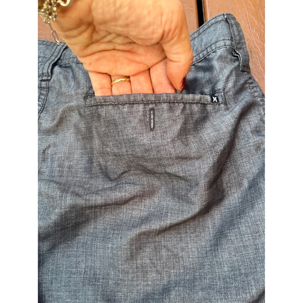 Hurley Mens Walk Shorts Grey Heathered Flat Front Shorts Size 30 (167) - Picture 6 of 8